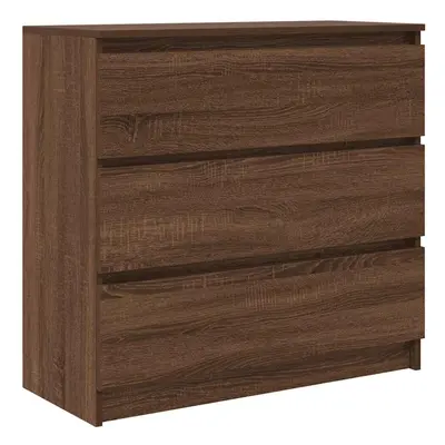 (brown oak) vidaXL Sideboard Grey Sonoma 80x35x76 cm Engineered Wood storage cabinet