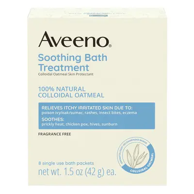 Aveeno Soothing Bath Treatment for Itchy, Irritated Skin, Pack of