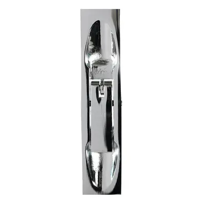 Lever Action Flush Door Bolt with Flat Keep Plate x 20mm Polished Chrome