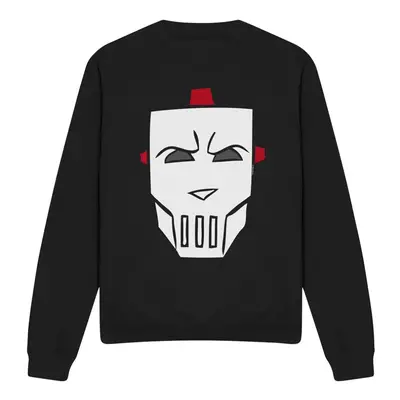 (S, Black) Teenage Mutant Ninja Turtles Unisex Adult Casey Jones Hockey Mask Sweatshirt