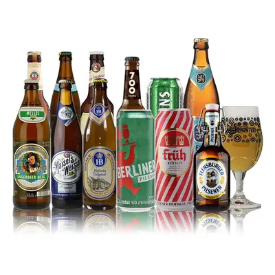 German Breweries Craft Beer Mixed Case with Beerhunter Glass (12 Pack)