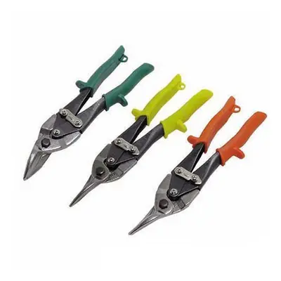 Silverline Aviation Tin Snips Set 3pce 240mm - 250mm Ct17 - snips aviation tin set silverline 25