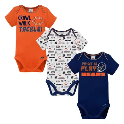 Gerber Unisex Baby Baby Boys NFL Pack Short Sleeve Onesie Bodysuit Team Color Months