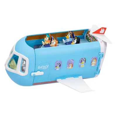 Bluey 3-in-1 Transforming Plane Playset with The Heelers Plane Transforms to A Resort & Boat 25+