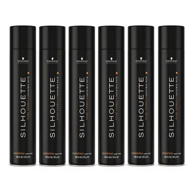 Schwarzkopf 6x Silhouette Super Hold Hair Spray Each ml = ml