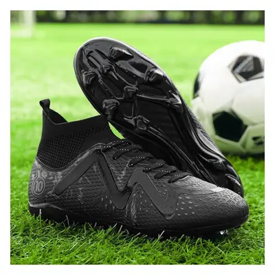 (black, 45) Child Football Boots High-quality Artificial Lawn Socks Outdoor Men&apos;s Long Nail