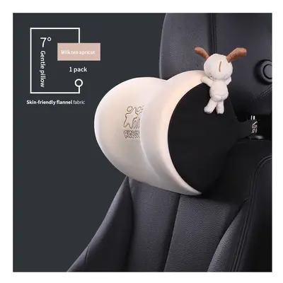 (Headrest B) Universal Facecloth Car Seat Neck Headrest Car Seat Lumbar Pillow Memory