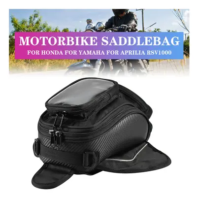 Motorcycle Phone Holder Storage Oil Fuel Tank Bag Magnetic Motorbike Saddlebag For Honda For Yam