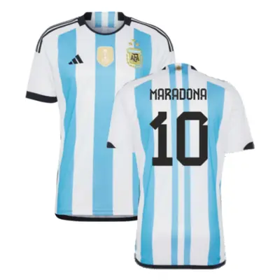 (XXL) Argentina World Cup Winners Home Shirt (MARADONA 10)