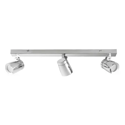 Bathroom Ceiling Bar Spotlight Chrome Plate Triple Adjustable 60cm Long Lamp