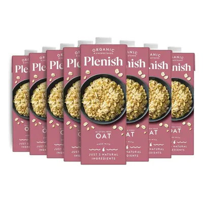 Plenish Organic Unsweetened Oat Milk (8 x Litre)