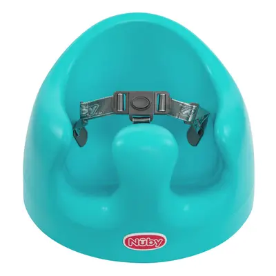 Nuby My Floor Seat, Soft Foam Cushion with Safety Harness and High Back Design, for Ages Months,