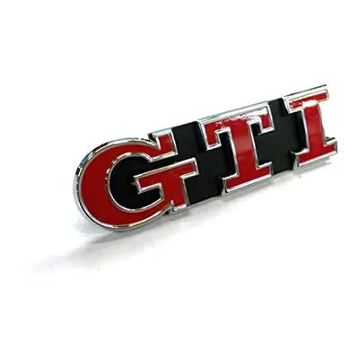 VW Genuine Gti Front Grill Badge Emblem Chrome Silver Red - 5G0853679P Wyr