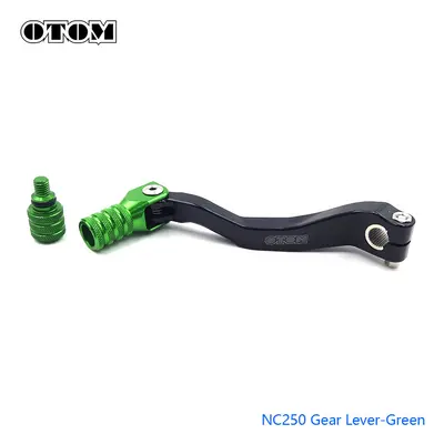 (NC250 Green) OTOM Folding Aluminum Gear Shift Lever Configure Extended Pedals For ZONGSHEN NC25