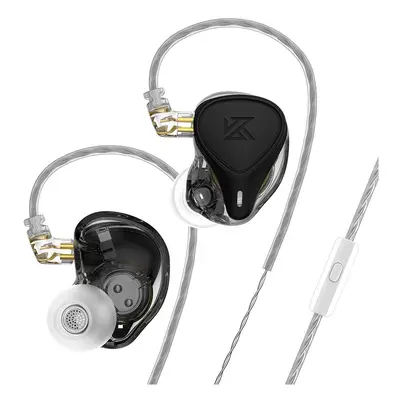 (Black MIC) KZ ZEX Pro In-Ear HIFI Headset Electrostatic +Dynamic+Balanced Earphone