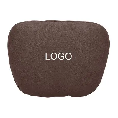 (Coffee For Cadillac) Suede Car Neck Pillow Class Soft Headrest Car Lumbar Pillow For Cadillac