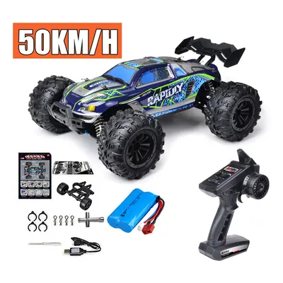 (16101-BU-1B) Rc Car Off Road 4x4 High Speed 75KM/H Remote Control Car With LED Headlight Brushl