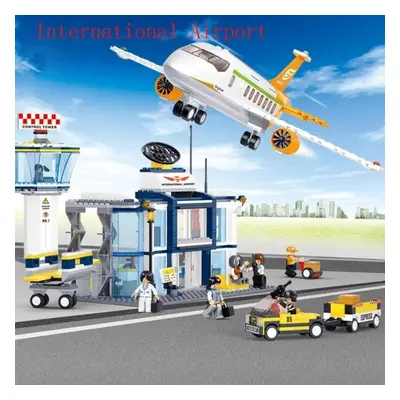 (as the picture) City Cargo Aircraft Plane International Airport Airbus Airplane Avion Building 