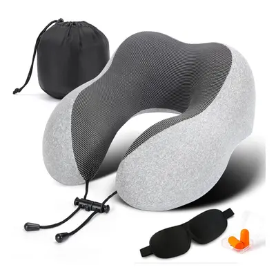 Travel Pillow Best Memory Foam Neck Pillow Head Support Soft Pillow for Sleeping Rest Airplane C