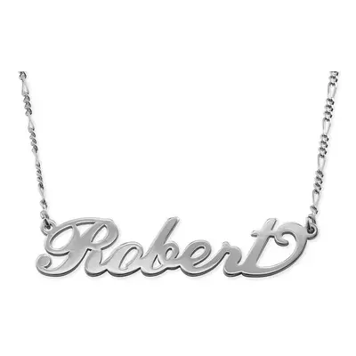 Extra Thick Name Necklace for Men in Sterling Silver