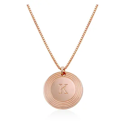 Fontana Initial Necklace in 18ct Rose Gold Plating