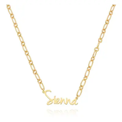 Flow Name Necklace in 18ct Gold Plating