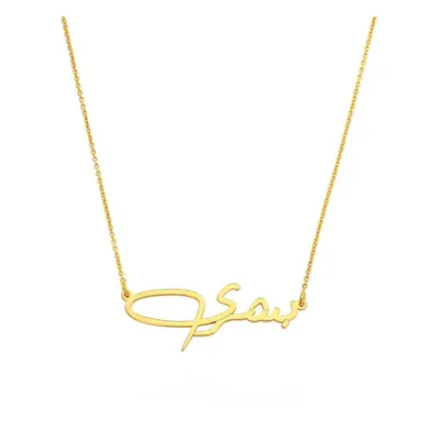 Custom Arabic Name Necklace in 10ct Solid Yellow Gold