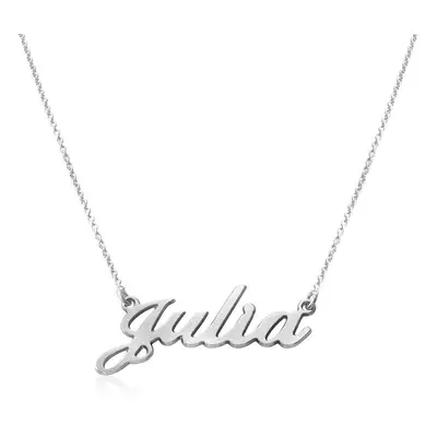 Classic Cocktail Name Necklace in Sterling Silver