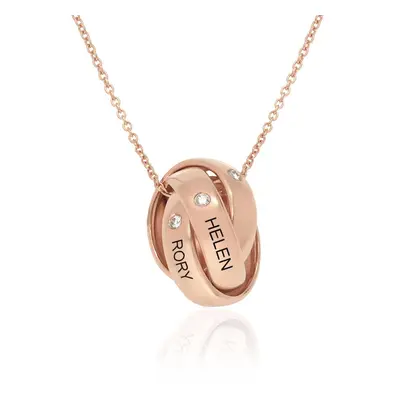 Eternal Diamond Necklace in 18ct Rose Gold Plating