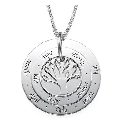 Personalised Mum Jewellery - Family Tree Necklace