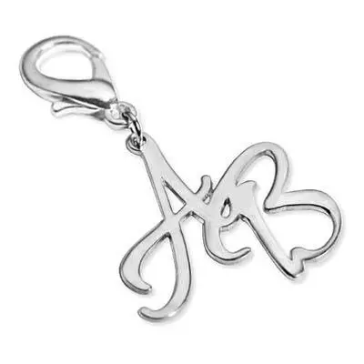 Silver Handbag/Purse Personalised Initial Charm