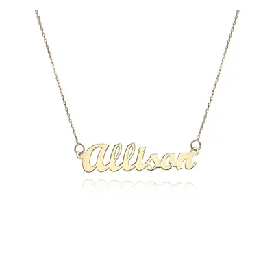 Script Name Necklace in 14ct Solid Gold