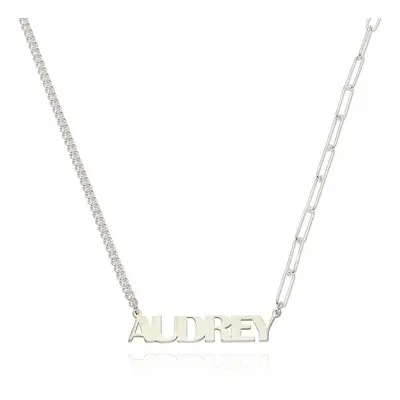 Bold Name Necklace in Sterling Silver