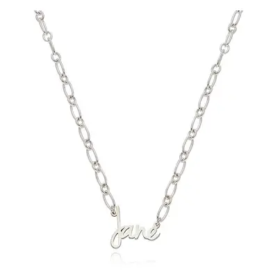 Flow Name Necklace in Sterling Silver