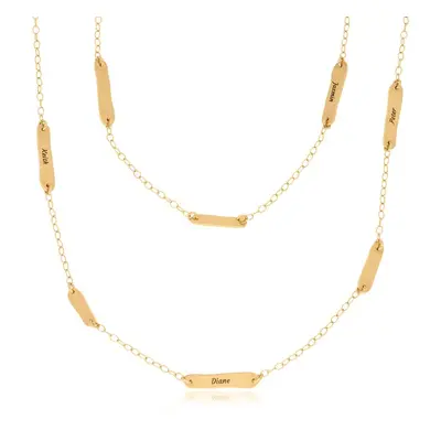 The Milestones Necklace in 18ct Gold Vermeil