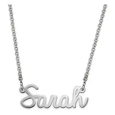 Tiny Cursive Name Necklace in Sterling Silver