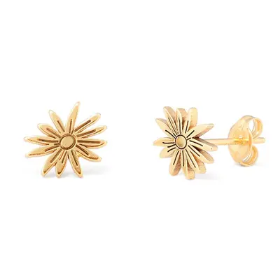 Blooming Birth Flower Stud Earrings in 18ct Gold Plating