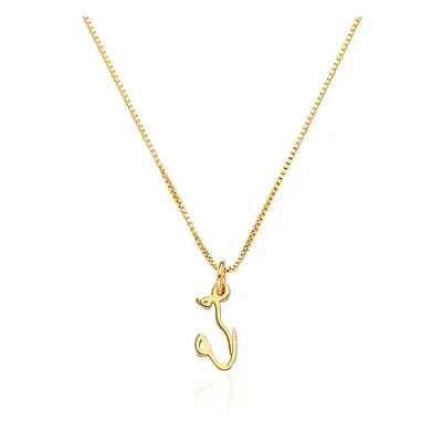 Vertical Cursive Arabic Name Necklace in 18ct Gold Plating