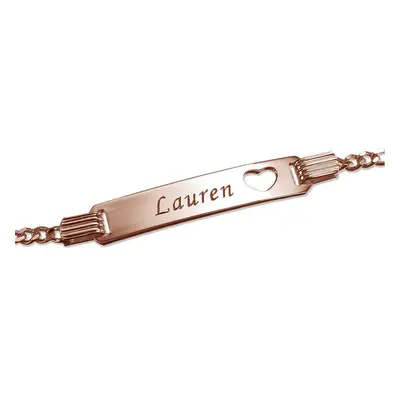 Name Bracelet for Teenagers in 18ct Rose Gold Plating