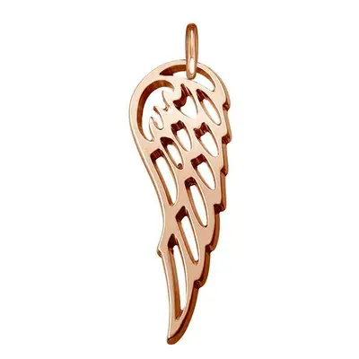 Angel Wing Charm - Rose Gold Plated