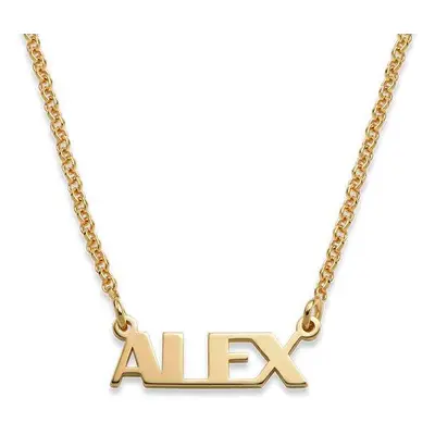 Capital Name Necklace in 18ct Gold Plating