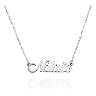 Twirl Script Name Necklace in Sterling Silver