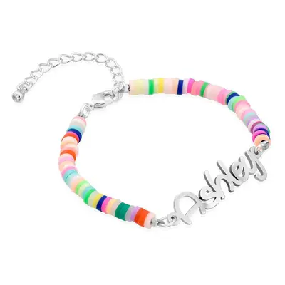 Rainbow Magic Girls Name Bracelet in Sterling Silver