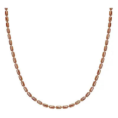 Cylinder Bead Chain - Rose Gold Plated