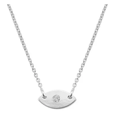 Stackable Evil Eye Necklace in Sterling Silver