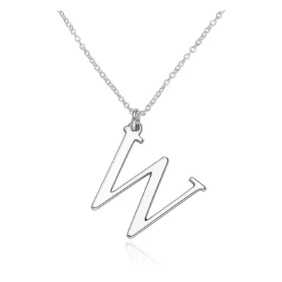 Initial Necklace in Sterling Silver