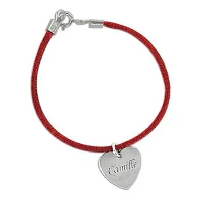 Engraved Bracelet for Mum with Silver Charm