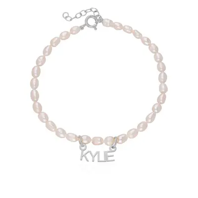 MYKA Pearl Anklet in Sterling Silver