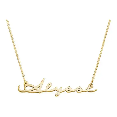 Signature Style Name Necklace in 18ct Gold Plating