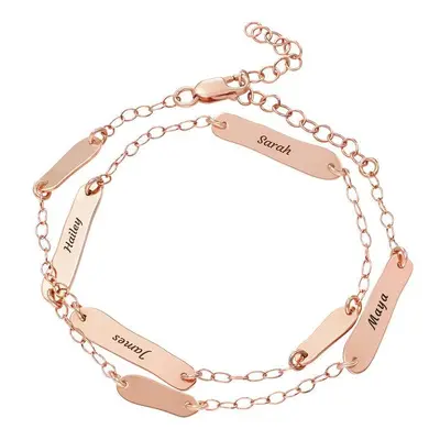 The Milestones Bracelet / Anklet in 18ct Rose Gold Plating